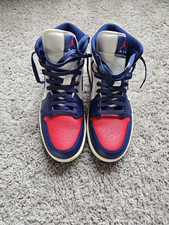 Nike Other - Nike Air Jordan 1 Mid Red White Navy Men’s Size 9 DQ8426-102